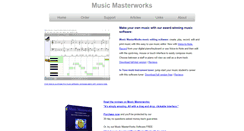 Desktop Screenshot of musicmasterworks.com